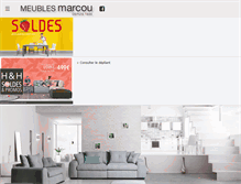 Tablet Screenshot of meubles-marcou.fr